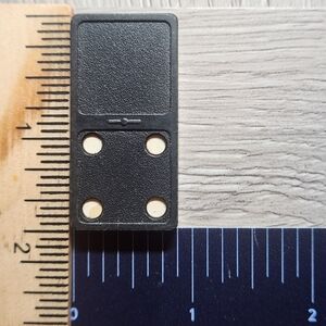 Blank 4 Vintage Whitman Replacement Domino Large Black Plastic Color Dots